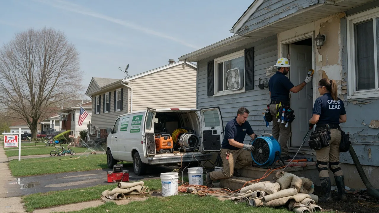 Flood Cleanup in Drums, PA near me